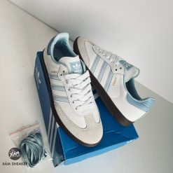 Giày Adidas Samba OG ‘White Halo Blue’ Like Auth 04