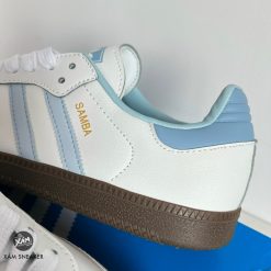 Giày Adidas Samba OG ‘White Halo Blue’ Like Auth 07