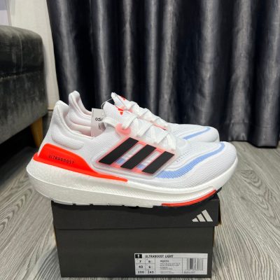 Giày Adidas UltraBoost 23 Light ‘White Solar Red’ Đế Boost Like Auth 01