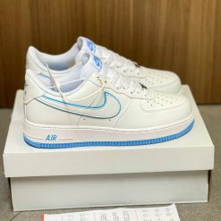 Giày Nike Air Force 1 'White University Blue' Like Auth 04
