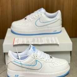 Giày Nike Air Force 1 'White University Blue' Like Auth 06