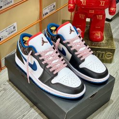 Giày Nike Air Jordan 1 Low 'Blue Sashiko' Like Auth 02