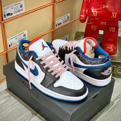 Giày Nike Air Jordan 1 Low 'Blue Sashiko' Like Auth 03