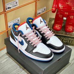 Giày Nike Air Jordan 1 Low 'Blue Sashiko' Like Auth 04