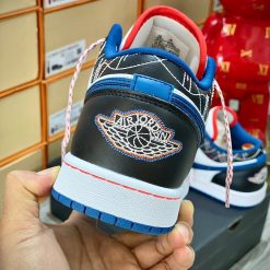 Giày Nike Air Jordan 1 Low 'Blue Sashiko' Like Auth 15