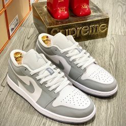 Giày Nike Air Jordan 1 Low 'Grey Wolf' Like Auth 02