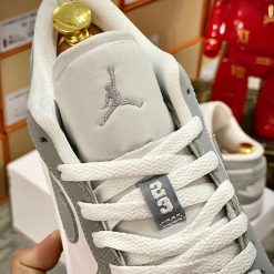 Giày Nike Air Jordan 1 Low 'Grey Wolf' Like Auth 13