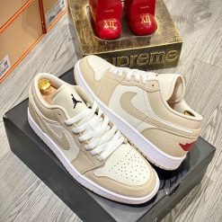 Giày Nike Air Jordan 1 Low SE “Heavy Tan Leather” Like Auth 02