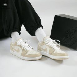 Giày Nike Air Jordan 1 Low SE “Heavy Tan Leather” Like Auth 11