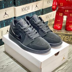 Giày Nike Air Jordan 1 Low 'Triple Black' Like Auth 02