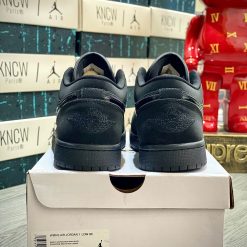 Giày Nike Air Jordan 1 Low 'Triple Black' Like Auth 05