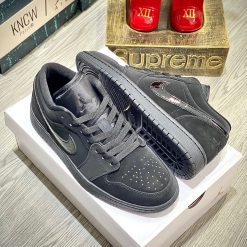 Giày Nike Air Jordan 1 Low 'Triple Black' Like Auth 06