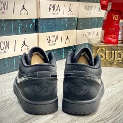 Giày Nike Air Jordan 1 Low 'Triple Black' Like Auth 07