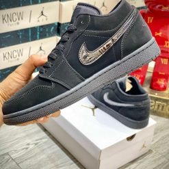 Giày Nike Air Jordan 1 Low 'Triple Black' Like Auth 08