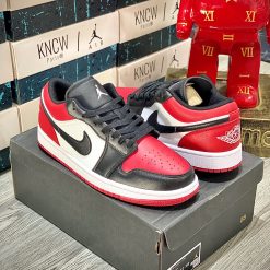Giày Nike Air Jordan 1 Low ‘Bred Toe’ Like Auth 04