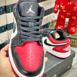 Giày Nike Air Jordan 1 Low ‘Bred Toe’ Like Auth 05