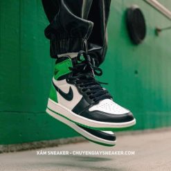 Giày Nike Air Jordan 1 Retro High OG ‘Lucky Green’ Like Auth 08