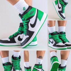 Giày Nike Air Jordan 1 Retro High OG ‘Lucky Green’ Like Auth 09