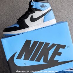 Giày Nike Air Jordan 1 Retro High OG ‘UNC Toe’ Like Auth 07