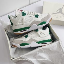Giày Nike Air Jordan 4 Retro 'Pine Green' Like Auth (2)