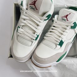 Giày Nike Air Jordan 4 Retro 'Pine Green' Like Auth (4)