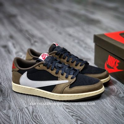 Giày Nike Travis Scott X Air Jordan 1 Low ‘Dark Mocha’ Best Quality 00