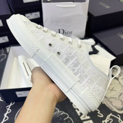 Giày Converse X Dior Kaws B23 Low Top White Dior Oblique Like Auth 02