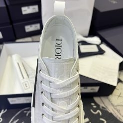 Giày Converse X Dior Kaws B23 Low Top White Dior Oblique Like Auth 05