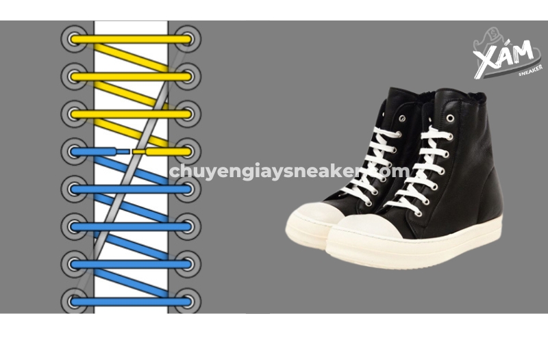 Cách thắt dây giày Sneaker Rick Owens