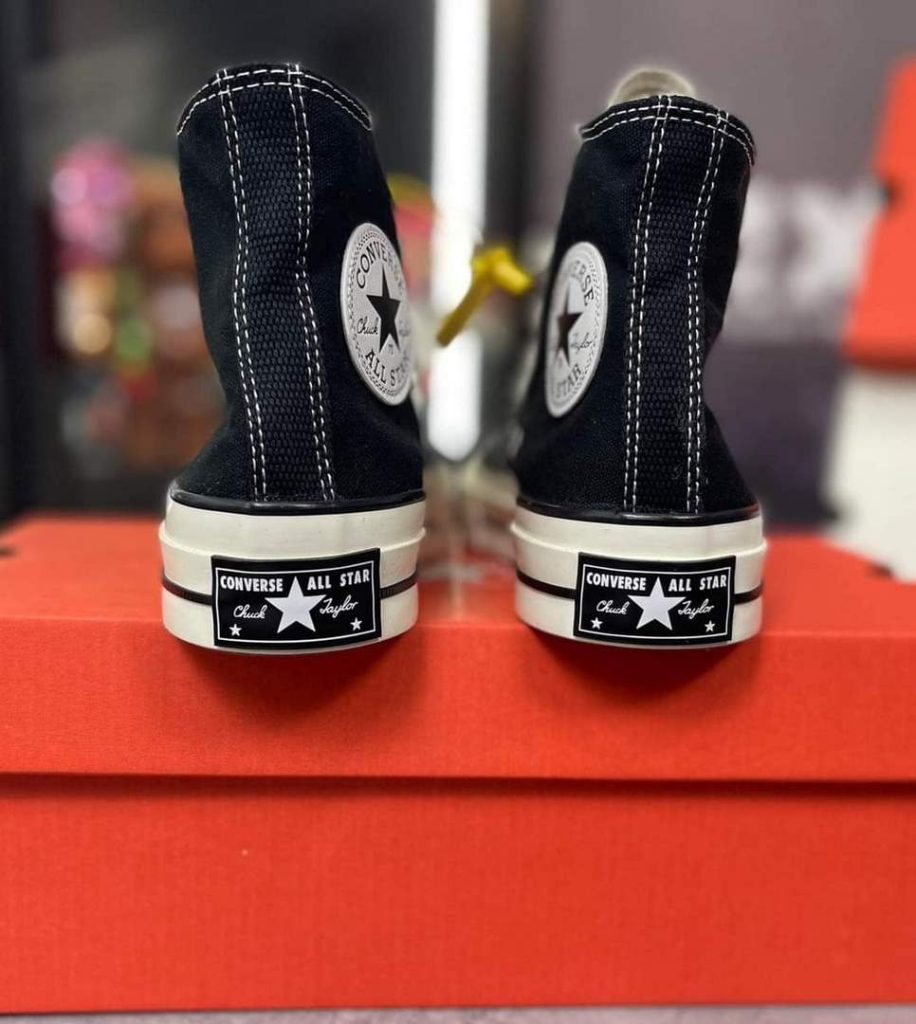 Giày Converse Chuck Taylor 1970s All Star Black/White Cổ Cao - Xám Sneaker  | Giày Sneaker Rep 1:1