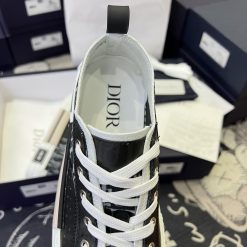 Giày Converse X Dior Kaws B23 Low Top Black White Oblique Like Auth
