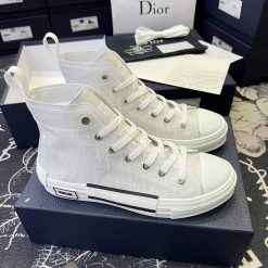 Giày Converse X Dior Kaws B23 High Top White Dior Oblique Like Auth