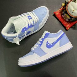 Giày Nike Air Jordan 1 Low SE Mighty Swooshers Blue