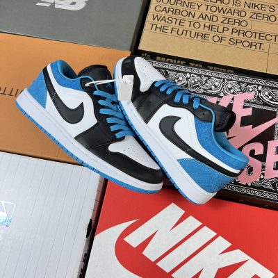 Giày Nike Air Jordan 1 Low Se Blue Rep 11