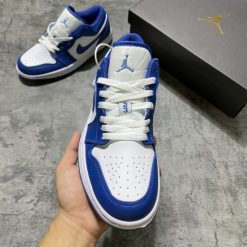 Giày Nike Air Jordan low Trắng Xanh Rep 11