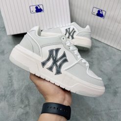 Giày MLB Chunky Liner New York Yankees xám Siêu Cấp