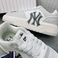 Giày MLB Chunky Liner New York Yankees xám Siêu Cấp