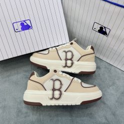 Giày MLB Chunky Liner Boston Red Sox ‘Beige’ Siêu Cấp