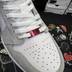 [XẢ KHO] Giày Nike Air Jordan 1 Low SE ‘Light Smoke Grey Gym Red’ Siêu Cấp