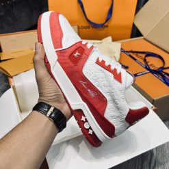 Giày Louis Vuittion  Trainer Red White Best Quality