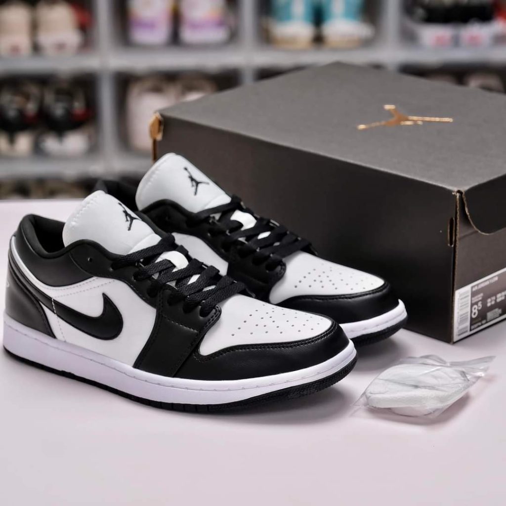 Giày Nike Air Jordan Low 1 Panda Black White Like Auth - Xám Sneaker | Giày  Sneaker Rep 1:1