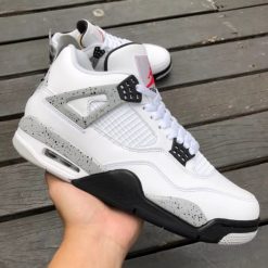 Giày Nike Air Jordan 4 Retro White Cement (2016) Like Auth