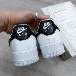 Giày Nike Force 1 Swosh Black White Like Auth