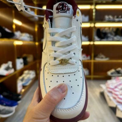 Giày Nike Air Force 1 Low 'White Red' - Xám Sneaker | Giày Sneaker Rep 1:1