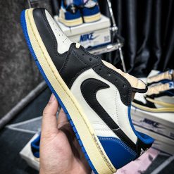 Giày Nike Travis Scott X Air Jordan 1 Low 'Fragment Blue' Like Auth
