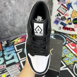 Giày Nike Air Jordan 1 Low Black White Diamond Like Auth