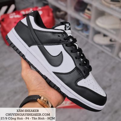 Giày Nike Sb Dunk Low Retro Panda Black White Like Auth - Xám Sneaker |  Giày Sneaker Rep 1:1